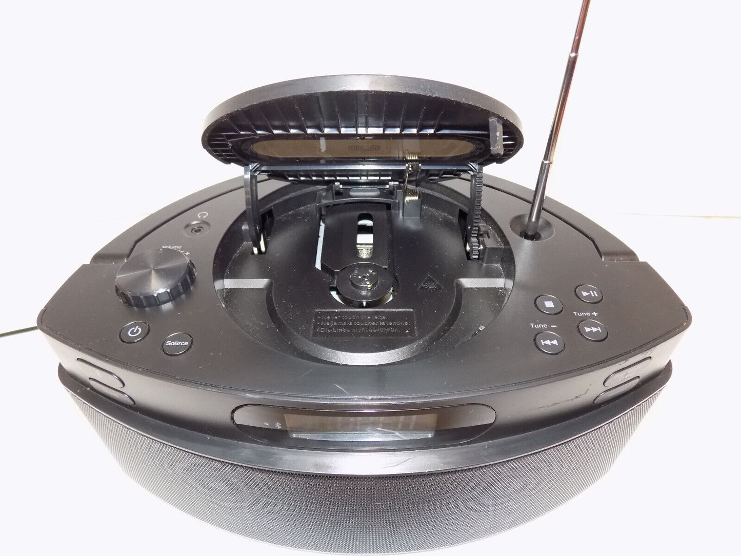 Insignia NS-CBBTCD01 Bluetooth CD Player Am/Fm Aux In USB Boom Box