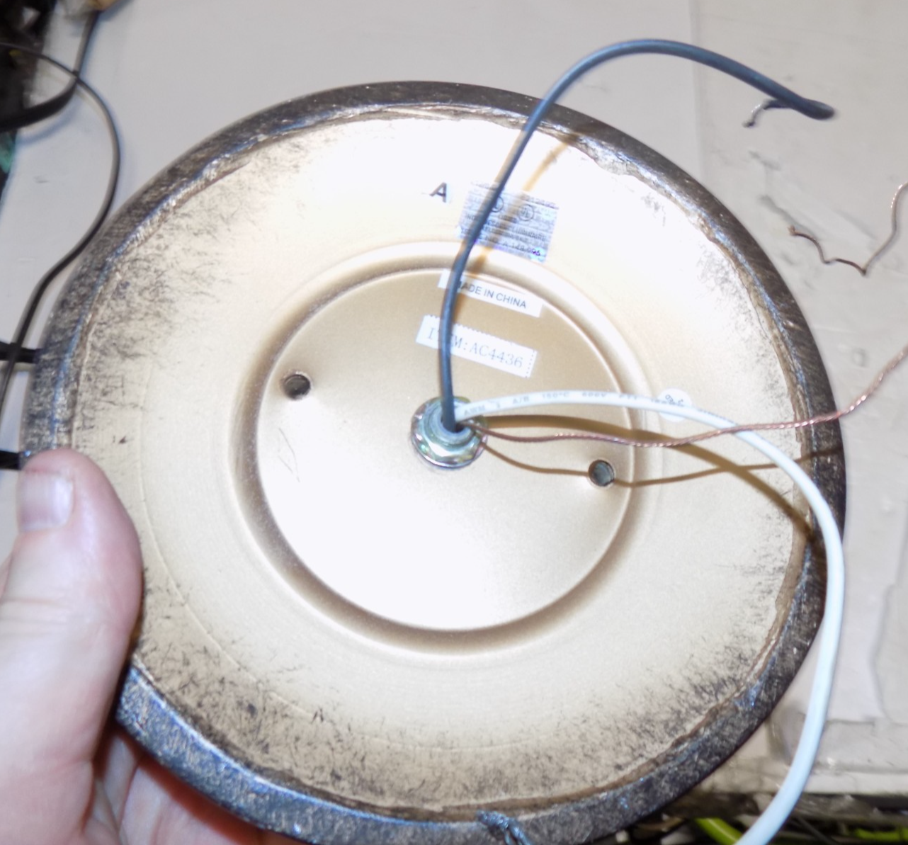 Vintage Victorian 3 Bulb Pendant Art Brass Cast Direct Wired Chandelier 16"