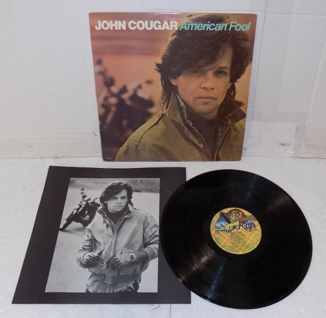 John Cougar American Fool Vinyl LP Record 1982 Riva RVL 7501 VG+