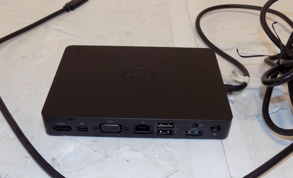 Dell K17A Model WD15 USB-C Docking Station With Power Adapter