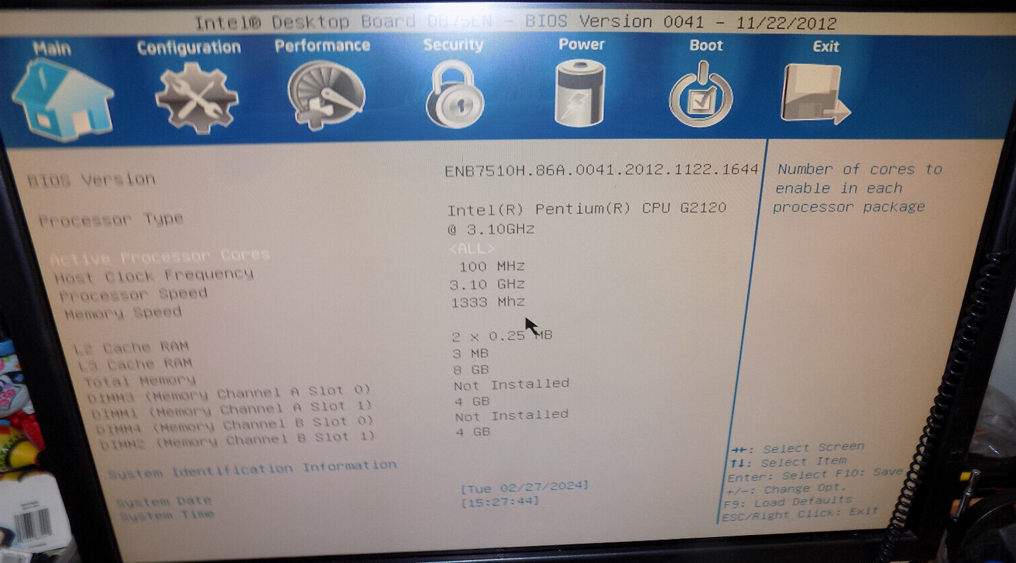 Custom Desktop Computer Pentium G 2120 3.10GHz Dual Core 8 GB RAM No Hard Drive