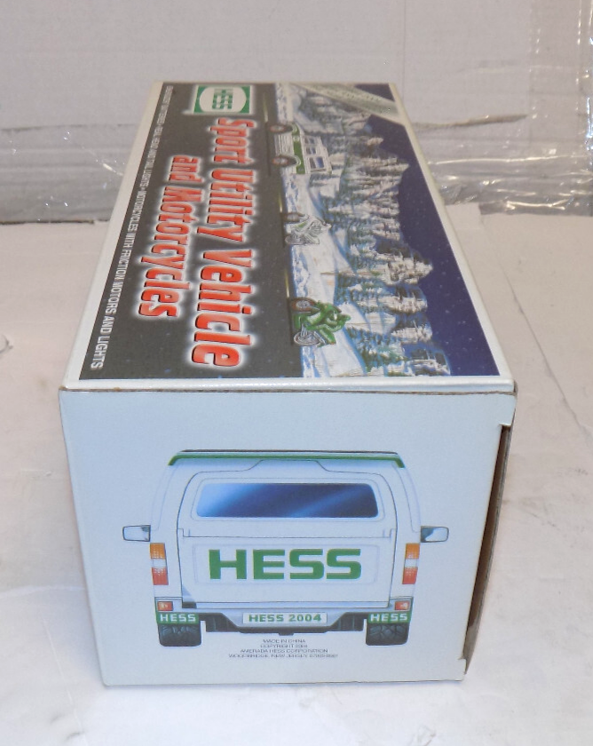 Hess Toy Truck 2004 Sport Utility Vehicle and Motorcycles 40th Anniversary NEW
