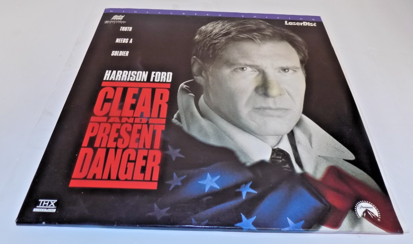 Clear and Present Danger Laserdisc LD Widescreen Harrison Ford James Earl Jones
