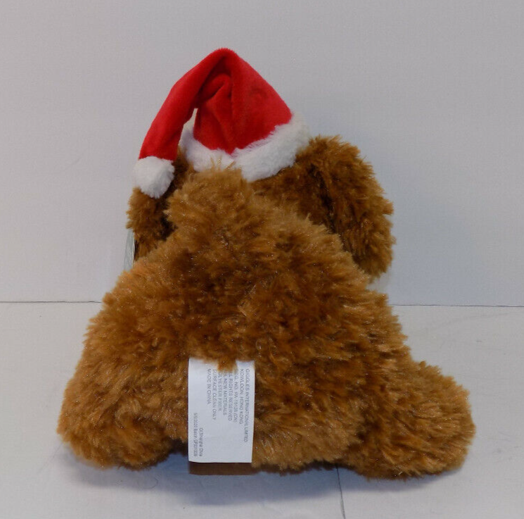Winter Wonder 11" Animated Singing Christmas Dog White Christmas Blinking Dog