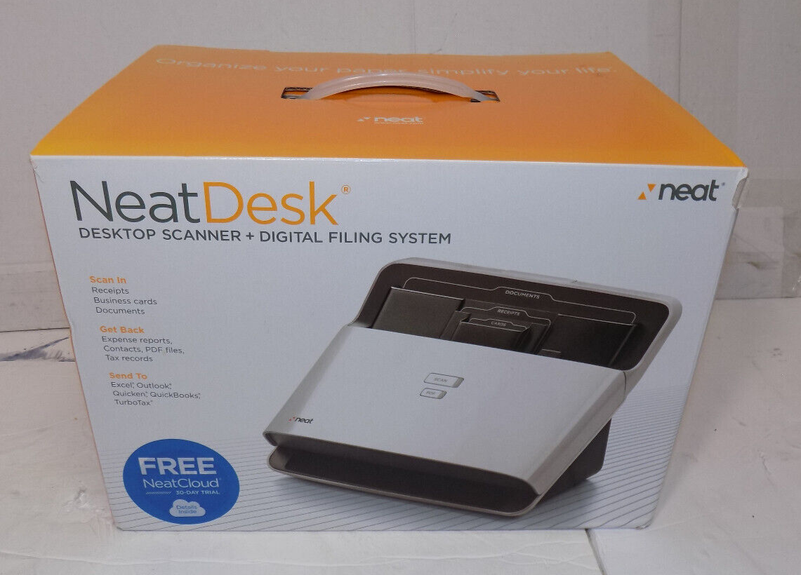 New NeatDesk ND-1000 Desktop Scanner Digital Document Filing System MAC WINDOWS