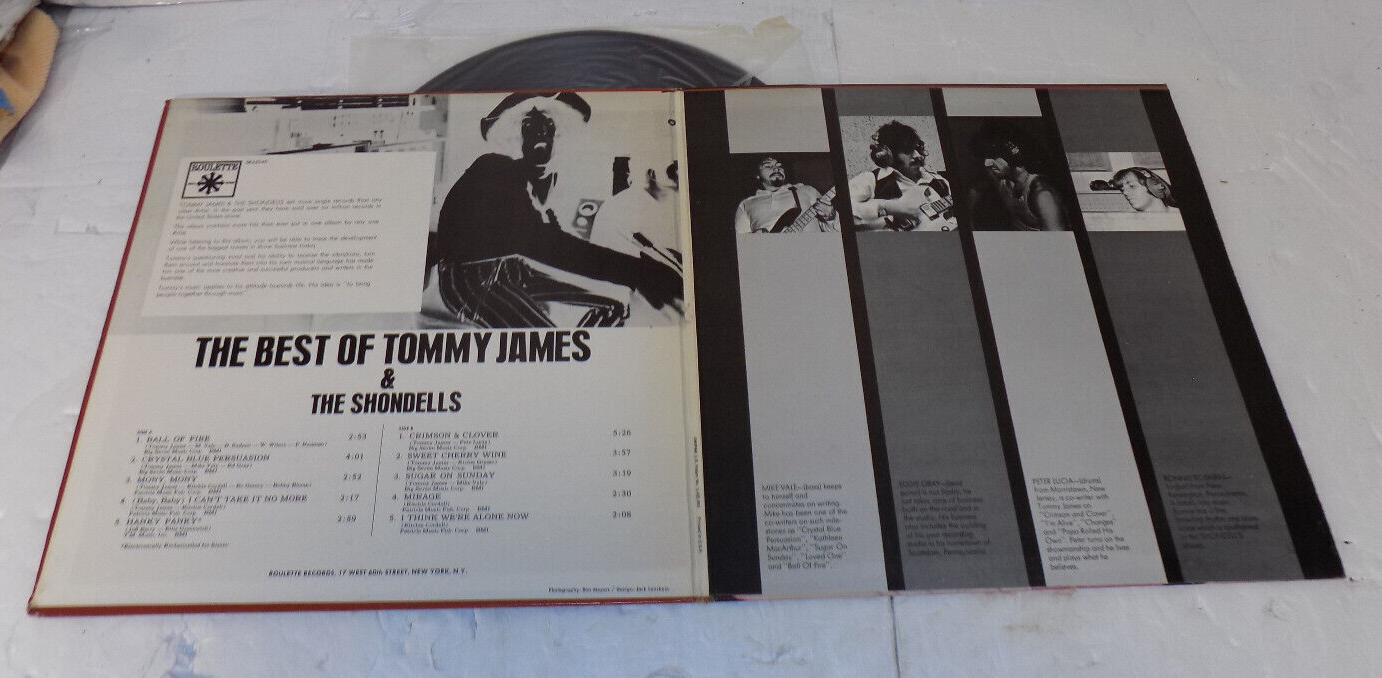 The Best Of Tommy James & the Shondells Vinyl LP Record Roulette SR42040 VG+