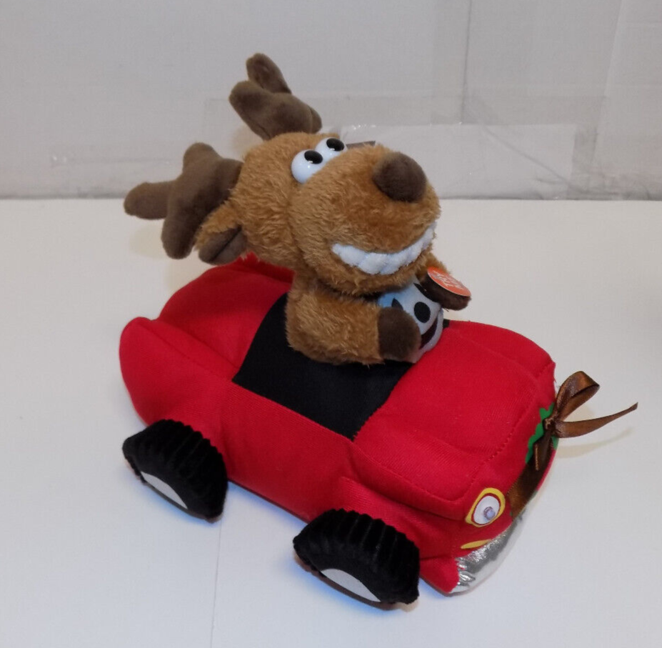 DanDee Animated Driving Christmas Reindeer Grandma Got Run Over
