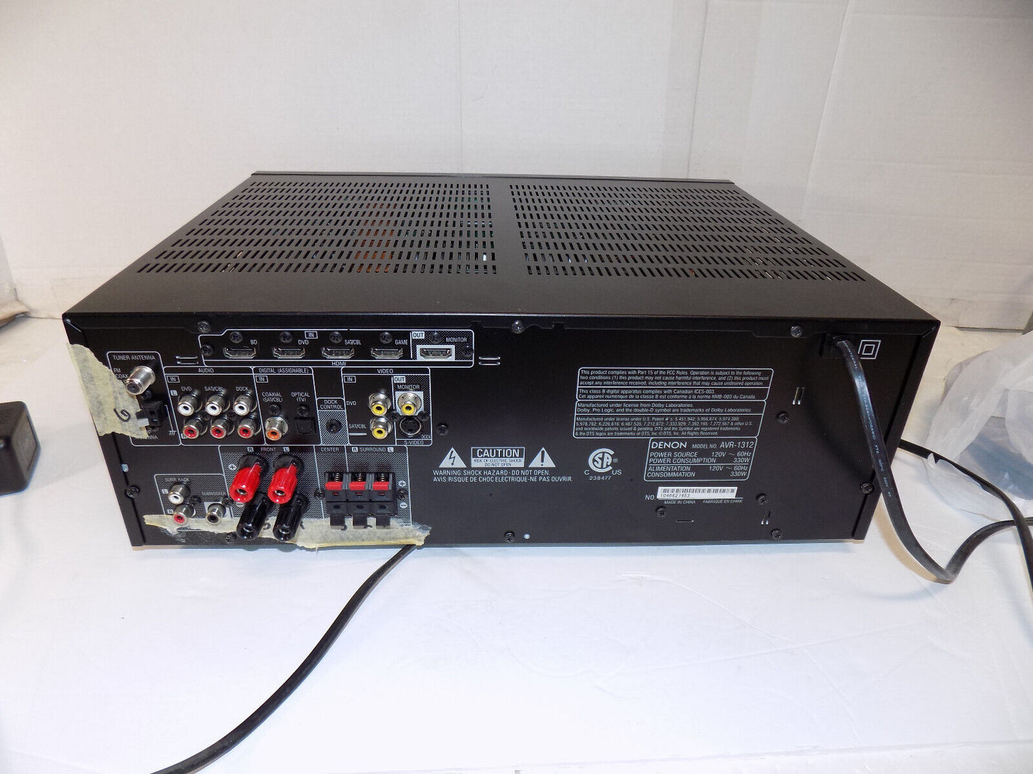 Denon AVR-1312 5.1 AV Surround Sound Receiver Dolby/DTS/HDMI/3D