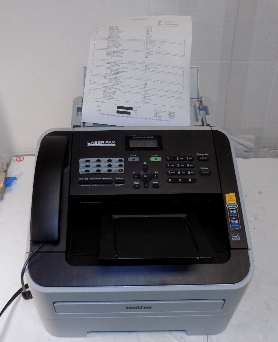 Brother intelliFAX 2840 All-in-One Printer Fax Machine, ONLY 2794 Pages - TESTED