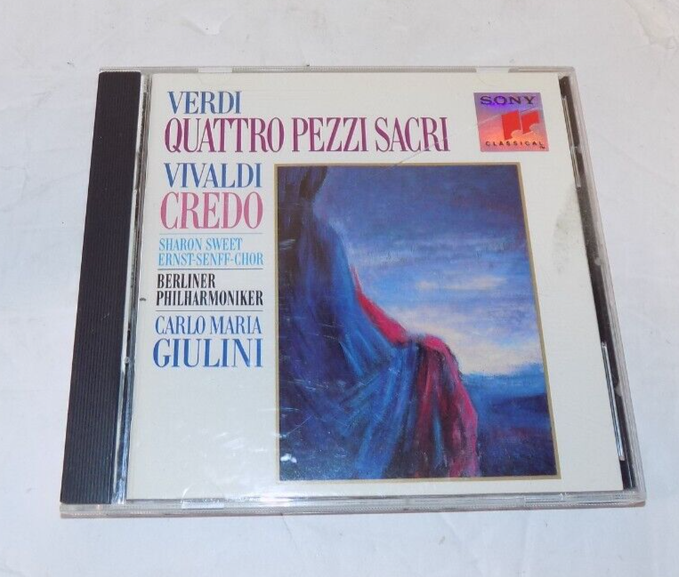 Vivaldi Credo Verdi Four Sacred Pieces Classical CD SK46491 1991 Sony