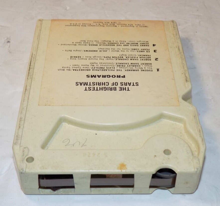 The Brightest Stars of Christmas 8 Track Chrismas Music by JCPenny 1974 RCA