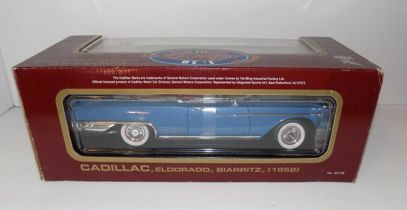 Road Legends 1958 Cadillac Eldorado Biarritz 1:18 Scale Metallic Blue 92158