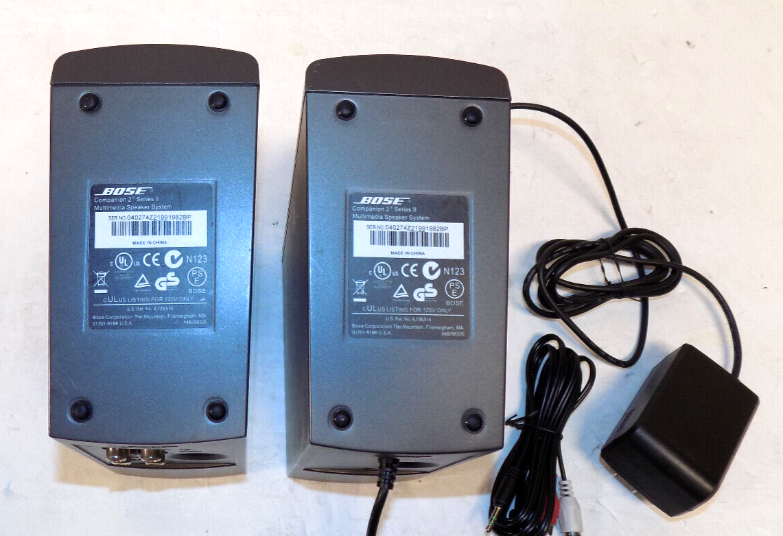 Bose Companion 2 Series II Multimedia Computer Laptop Speakers System