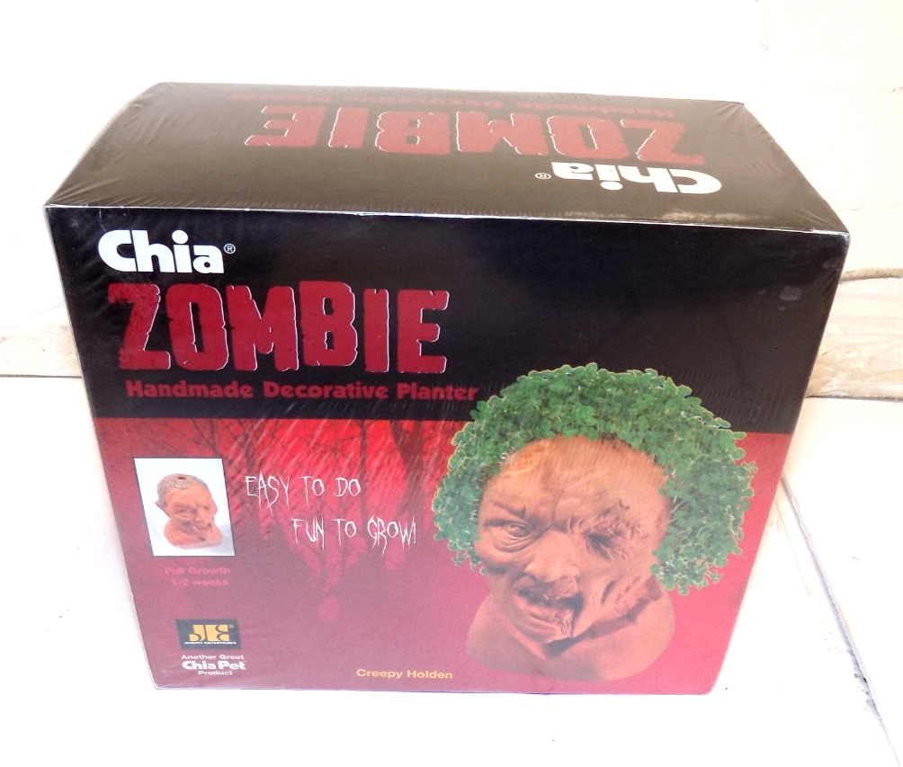 Chia Zombie Creepy Holden Handmade Decorative Planter