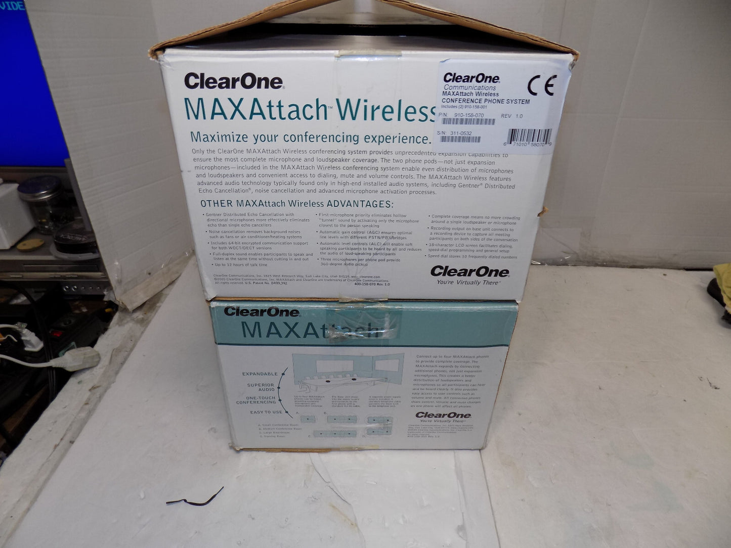 ClearOne MAXAttach Conference Phone System 2 Pods Plus Expansion Kit