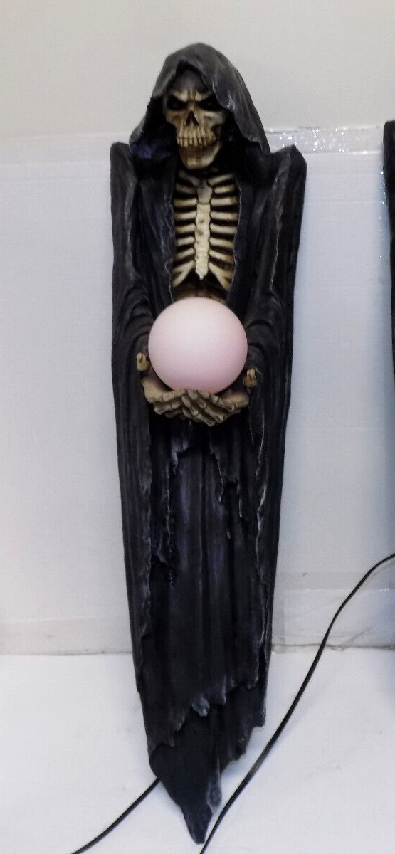 Design Toscano Grim Reaper Illuminated Wall Sculpture 34.5"