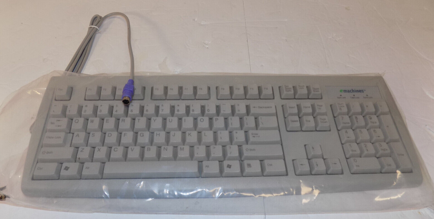 eMachine Desktop PS2 Wired Keyboard Model KB-2971 Beige