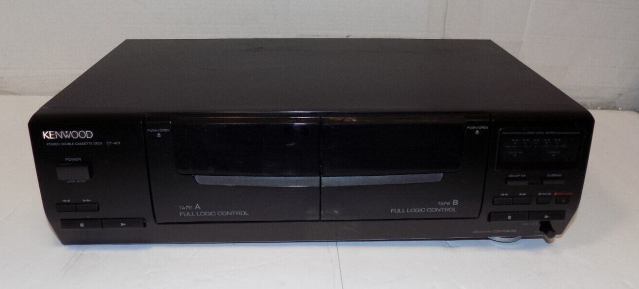Kenwood CT-401 Double Cassette Player Dual Cassette Deck