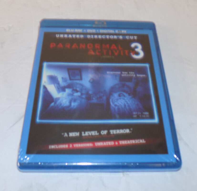 Paranormal Activity 3 Blu-Ray DVD Unrated Directors Cut 2011