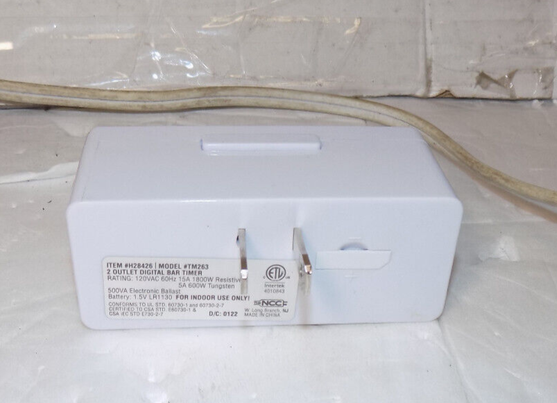 Westinghouse Digital Programmable Timer 2-Outlet Indoor Model TM263