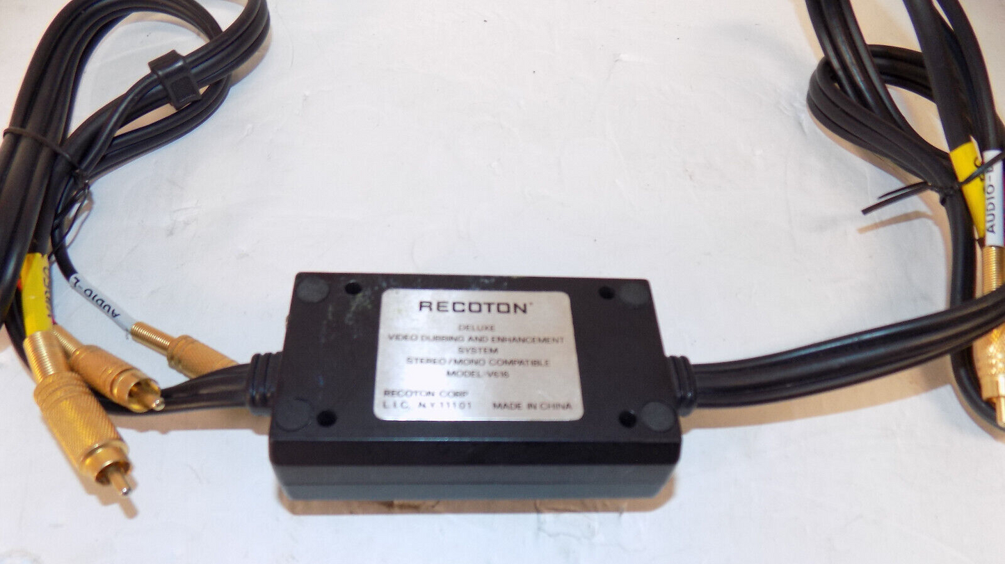Recoton V616 Deluxe Video Dubbing and Enhancement System Stereo/Mono Cable Cord