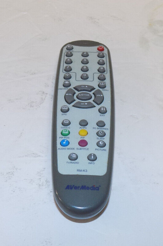 AverMedia Remote Control Model RM-K3 IR Tested Working