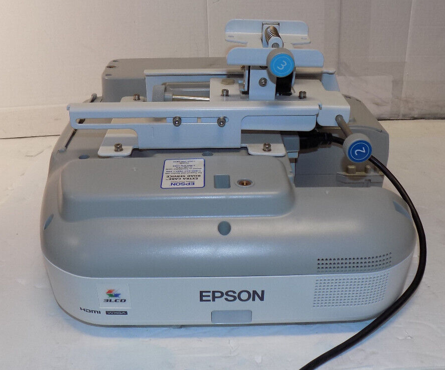 Epson PowerLite 485W 3LCD WXGA 3100Lm Short Throw HDMI Projector 473 Lamp Hours