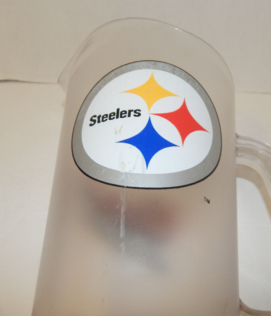 Coors Light Pittsburgh Steelers Plastic Draft Beer Soda Pitcher 52oz