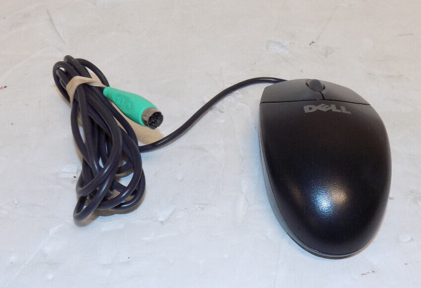 DELL M-S69 Black PS/2 Scroll Wheel Wired Tracking Ball Mouse