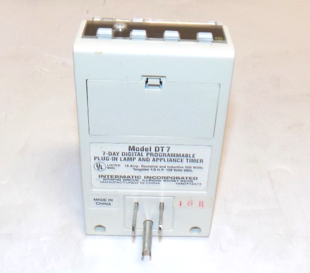 Intermatic DT7 Lamp & Appliance Timer Wall Plug-In Digital 7-Day Programming