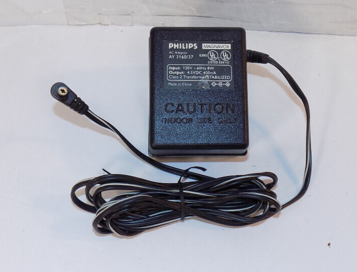 Philips Magnaox AY3160/37 AC Power Adapter 120 V 4.5 DC 400mA