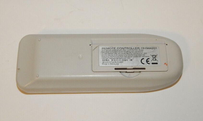 Epson 151944201 Remote Control for Powerlite 84+ 85+ 825+ 826W+ 92 450Wi 455Wi