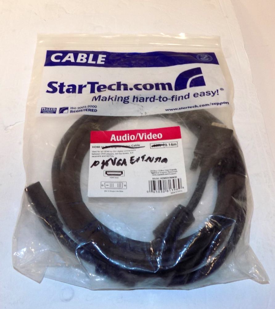 STARTECH HDMI TO DVI DIGITAL VIDEO CABLE 10 FT