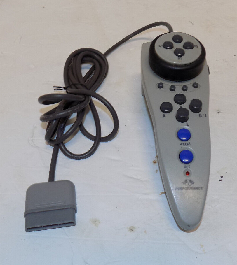 Performance Ultra Racer Gray Sony Playstation 1 PS1 Controller P-1124