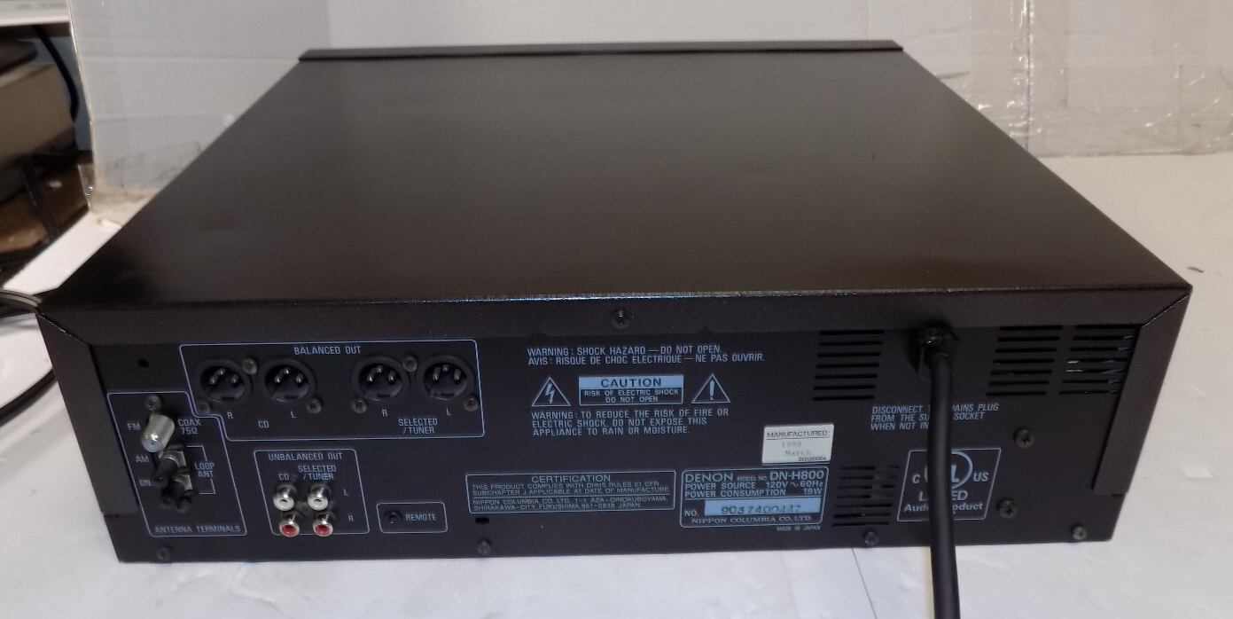 Denon DN-H800 Professional Rack Mountable 5 Disc CD Player AM FM Tuner