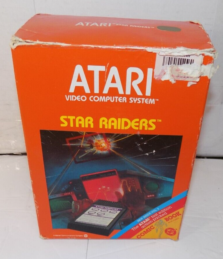 Atari 2600 Star Raiders Game Cartridge with Comic Touch Pad Set CX2660-1