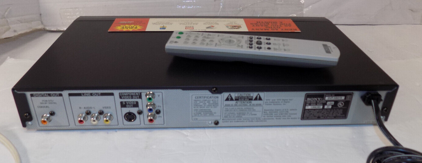 Sony DVP-NS315 CD DVD Player with Remote and Cables