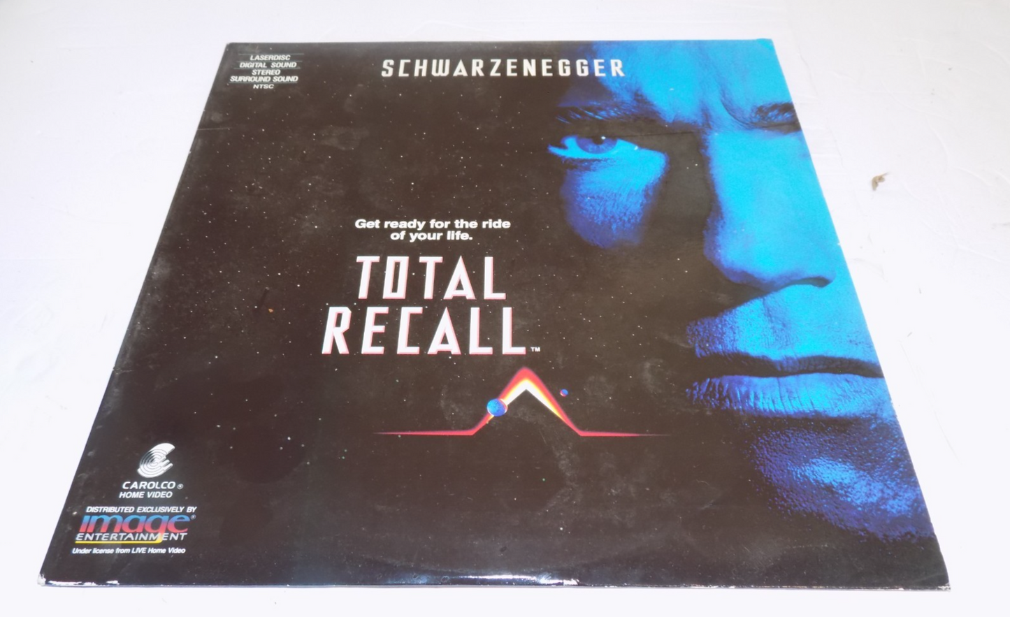 Total Recall LaserDisc LD Movie Extended Play with Arnold Schwarzenegger