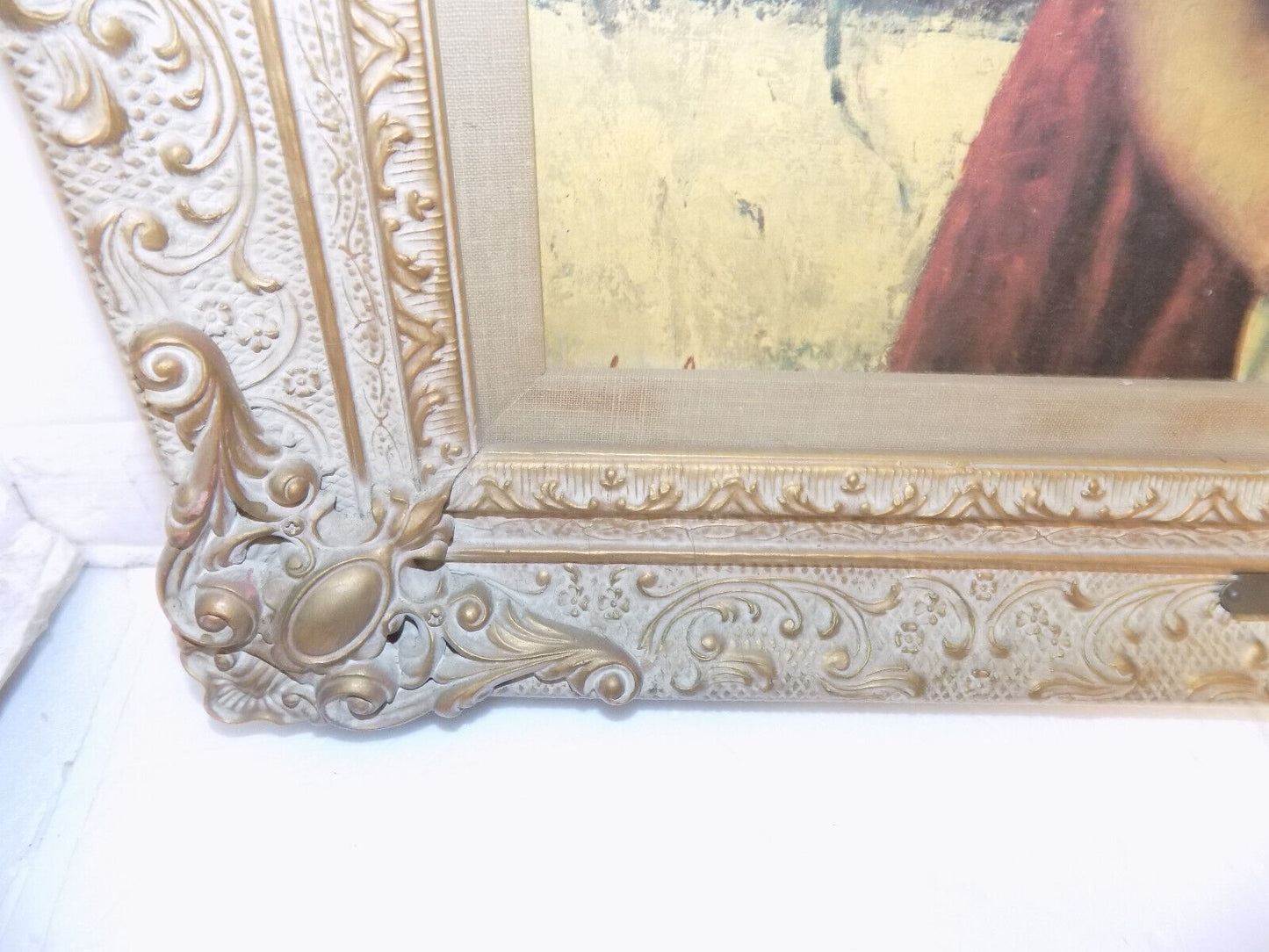 Luigi Amato Tambourine Dancer Print on Canvas Framed 24" x 30"