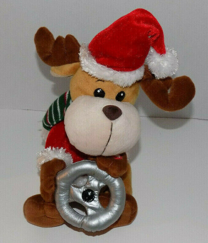 Kids Of America Animated Singing Santa Reindeer With Steering Wheel