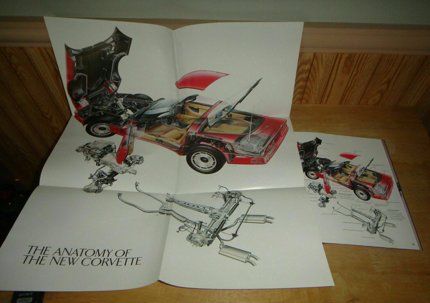 1983-1984 Chevy Corvette Deluxe Dealer Sales Brochure with Poster 83-84