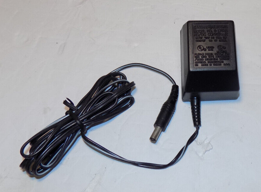 General Electric AC Adapter Model 5-1751B AC/DC Converter Output 3VDC