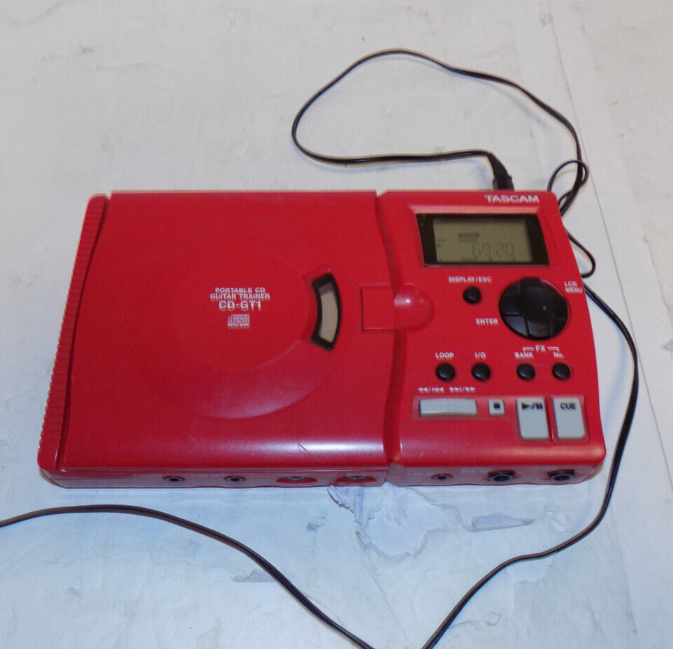 TASCAM Portable CD Guitar Trainer CD-GT1 with AC Adapter, Tested