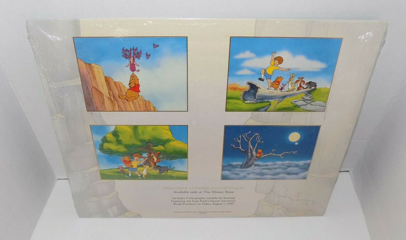 Disney's Pooh's Grand Adventure Exclusive Lithograph Portfolio 1997 Sealed New