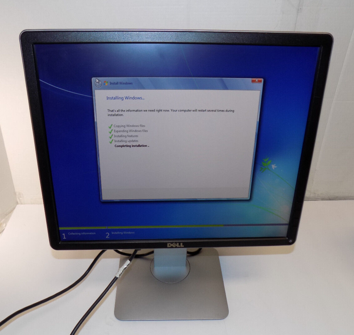 Dell P1914SF 19" Flat LED Adjustable Computer Monitor with Power and VGA Cables