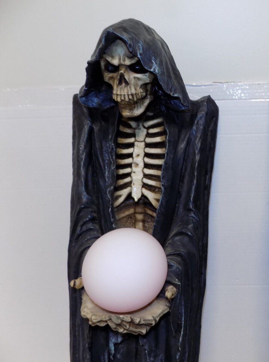 Design Toscano Grim Reaper Illuminated Wall Sculpture 34.5"
