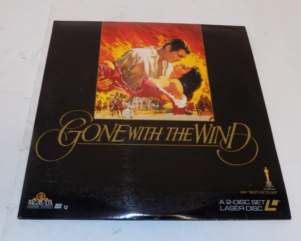 Gone with the Wind LaserDisc LD Digitally Remastered Movie with Clark Gable