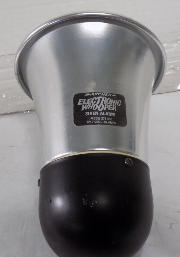 Archer Electronic Whooper Siren Alarm 275-488 12 V 3/4 AMPS Untested