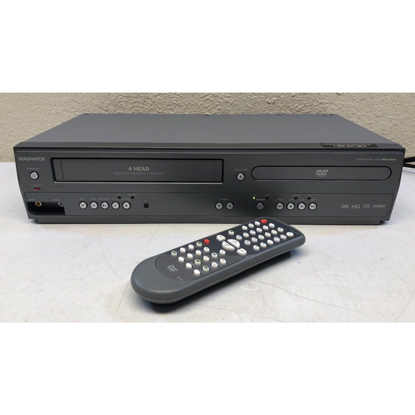 Magnavox MWD2206 VCR DVD combo purchases player recorder