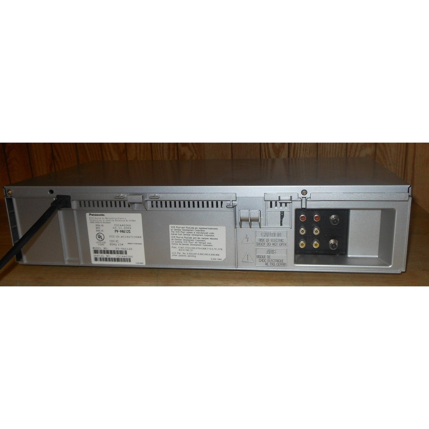Panasonic PV-V4612 Stereo 4 Head VHS VCR with Remote, Cables & Hdmi Adapter